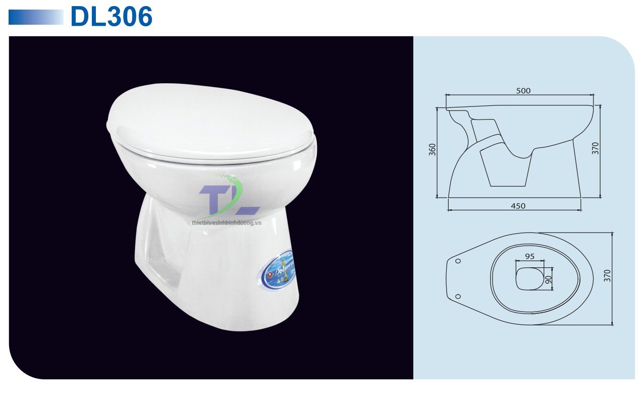 Bồn cầu sứ Dolacera DL306